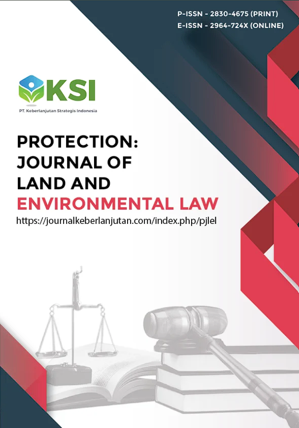 					View Vol. 5 No. 1 (2026): Protection: Journal Of Land And Environmental Law. (July – October 2026)-In Press
				